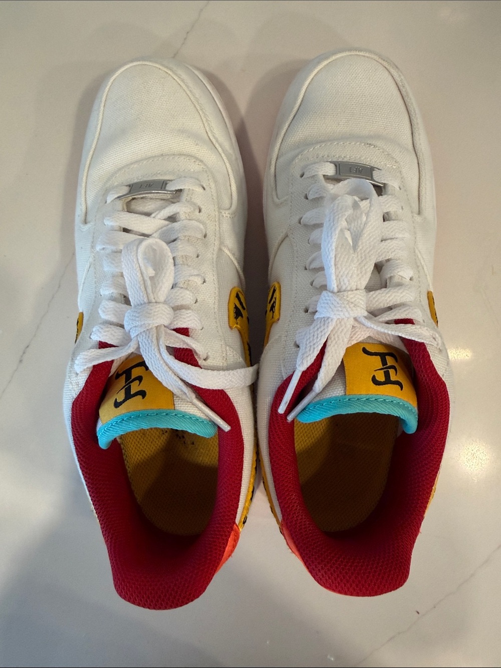 Nike Air Force 1 '07 LX 'Year Of The Tiger' Sail Gold  woman’s SIZE 8.5 - Picture 6 of 9